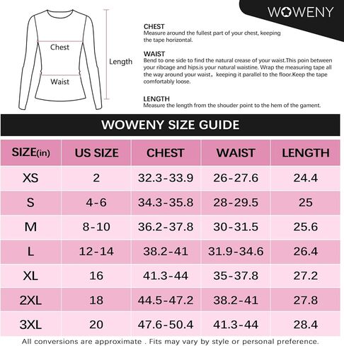 WOWENY Thermal Shirts for Women Base Layer Soft Fleece Lined Long Sleeve Top Thermal Underwear Winter Cold Weather in Kuwait