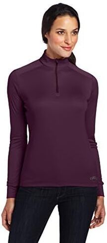 Hot Chillys Women's Peach Zip-T Base Layer Top in Kuwait
