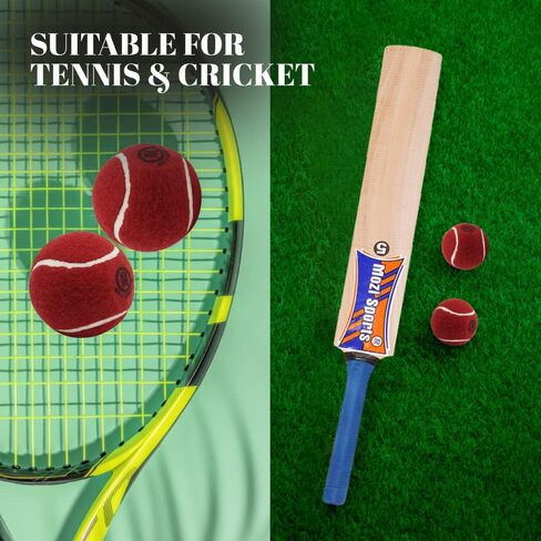 Cricket Tennis Balls- Heavy Rubber Tennis Balls for Cricket Play Weight 120gm in Saudi Arabia