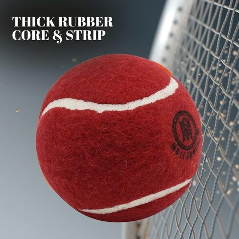 Cricket Tennis Balls- Heavy Rubber Tennis Balls for Cricket Play Weight 120gm in Saudi Arabia