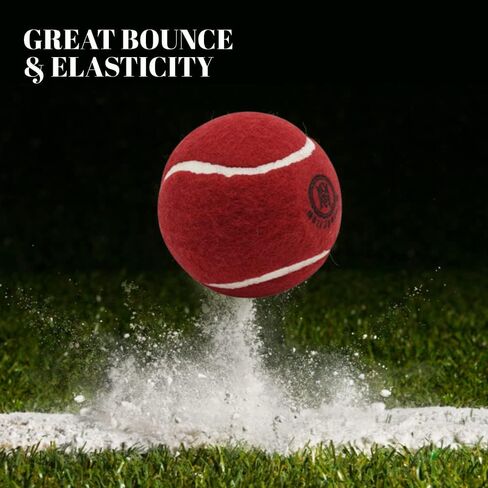Cricket Tennis Balls- Heavy Rubber Tennis Balls for Cricket Play Weight 120gm in Saudi Arabia