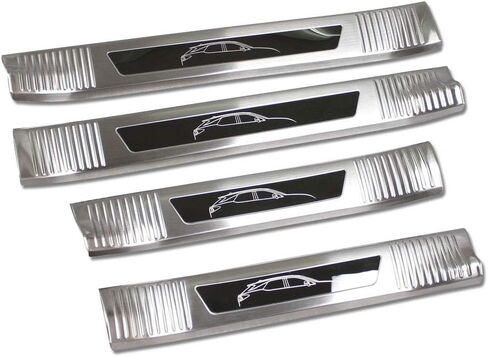 Beautost Fit for Lexus RX350 RX450H 2016 2017 2018 2019 2020 2021 2022 Door Sill Scuff Plate Guard Cover Trims (Outside, Silver) in Saudi Arabia