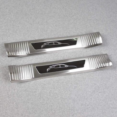 Beautost Fit for Lexus RX350 RX450H 2016 2017 2018 2019 2020 2021 2022 Door Sill Scuff Plate Guard Cover Trims (Outside, Silver) in Saudi Arabia