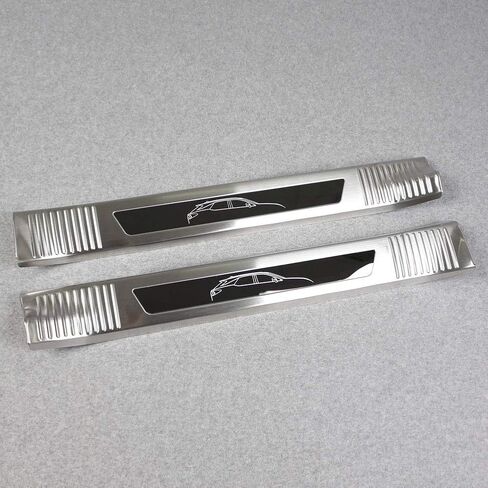 Beautost Fit for Lexus RX350 RX450H 2016 2017 2018 2019 2020 2021 2022 Door Sill Scuff Plate Guard Cover Trims (Outside, Silver) in Saudi Arabia