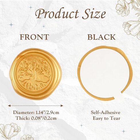 30 Pack Antique Gold Wax Seal Stickers for Wedding Invitation Party Self Adhesive Envelope Seal Stickers for Wedding Seating Chart Christmas Birthday Gift (Shells Ocean) in Kuwait