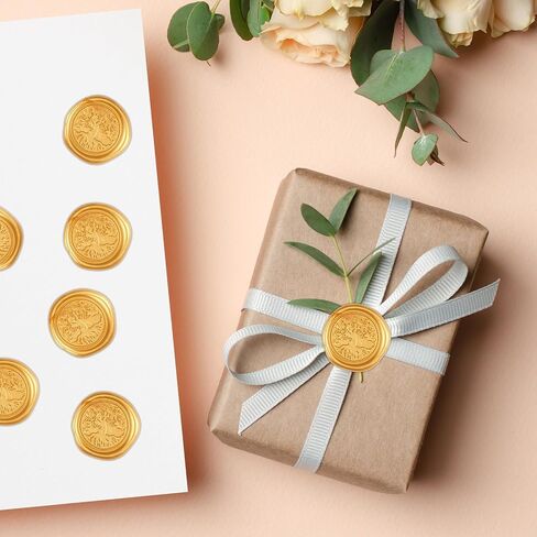 30 Pack Antique Gold Wax Seal Stickers for Wedding Invitation Party Self Adhesive Envelope Seal Stickers for Wedding Seating Chart Christmas Birthday Gift (Shells Ocean) in Kuwait