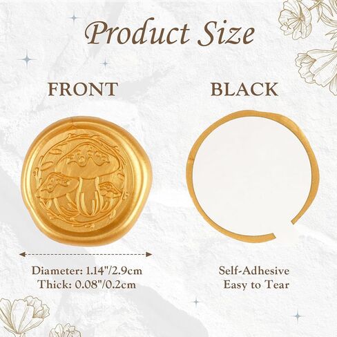 30 Pack Antique Gold Wax Seal Stickers for Wedding Invitation Party Self Adhesive Envelope Seal Stickers for Wedding Seating Chart Christmas Birthday Gift (Shells Ocean) in Kuwait