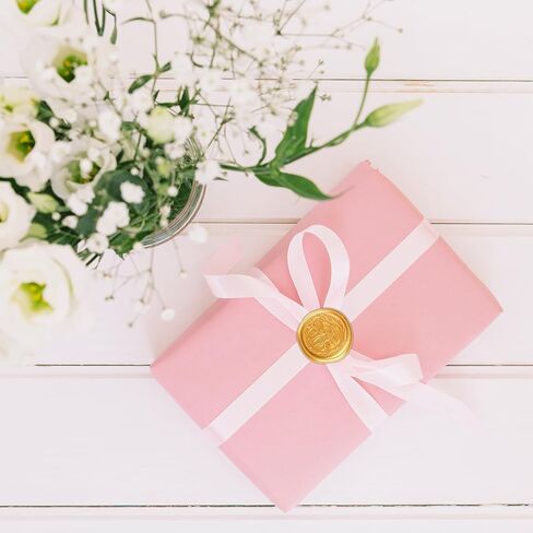 30 Pack Antique Gold Wax Seal Stickers for Wedding Invitation Party Self Adhesive Envelope Seal Stickers for Wedding Seating Chart Christmas Birthday Gift (Shells Ocean) in Kuwait