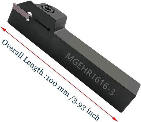 MGEHR1212-1.5 حامل الحز قابل للفهرسة | 1 حامل + 11 قطعة كربيد MGMN150-G، ساق 12 × 12، 1.5 مم، لحفر/قطع أنابيب الحديد المقاوم للصدأ. in Saudi Arabia