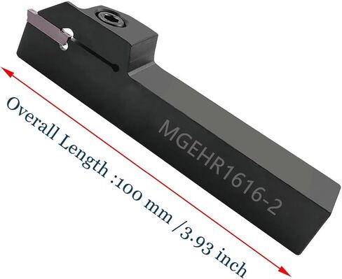 13pcs Lathe Grooving Tool Holder Grooving Cut-Off Tool Holder MGEHR1212-2 with 11pcs MGMN200-G Indexable Carbide Grooving Inserts(MGEHR1212-2+MGMN200) in Kuwait