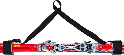 BBTO 2 Pack Ski Carrier Strap, Adjustable Shoulder Carrier Lash Handle Straps with Cushioned Fastener Tape Strap Loop for Easily Carry Skis and Poles in Saudi Arabia