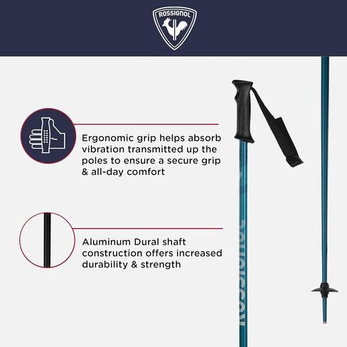 Rossignol Tactic Alpine Ski Poles - Strong, Lightweight Downhill Ski Poles in Kuwait