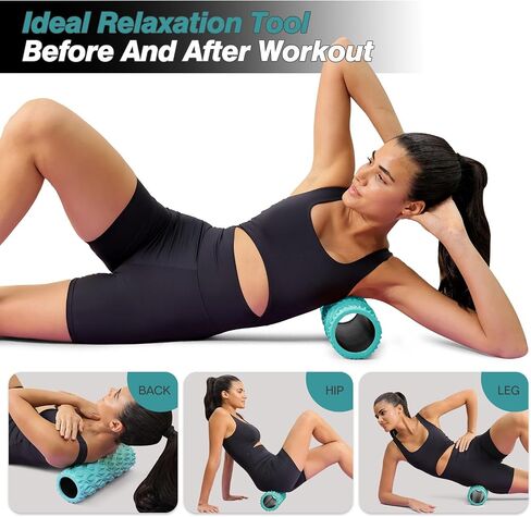 Foam Roller - Medium Density Deep Tissue Massager for Muscle Massage Pilates Yoga,Fitness Exercise for Whole Body Myofascial Trigger Point Release in Saudi Arabia
