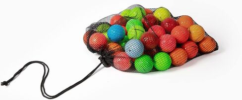 Clean Green Golf Balls Recycled Used Colored Brand Name Bulk Mix - AAA (3A) Good Condition Graded Ball - Includes GolfBalls and Mesh Carrying Bag in Saudi Arabia