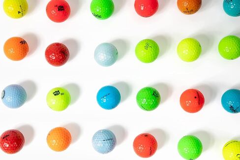 Clean Green Golf Balls Recycled Used Colored Brand Name Bulk Mix - AAA (3A) Good Condition Graded Ball - Includes GolfBalls and Mesh Carrying Bag in Saudi Arabia