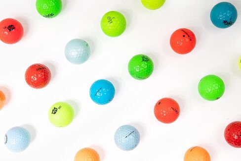 Clean Green Golf Balls Recycled Used Colored Brand Name Bulk Mix - AAA (3A) Good Condition Graded Ball - Includes GolfBalls and Mesh Carrying Bag in Saudi Arabia