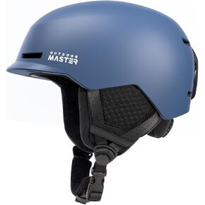 OutdoorMaster Kudu Ski Helmet, Snowboard Helmet for Men & Women - Adjustable Fit, Durable PC Shell & Shock-Absorbing EPS Core - Snow Sport Helmet for Adults & Youth