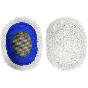 Car Wash Brush with Long Handle, Car Wash Mop with 2 Replaceable Microfiber Brush Head, Soft Cleaning Brush with 15° Curved Extension Pole Car Wash Kit for RV Truck Camper, Blue
