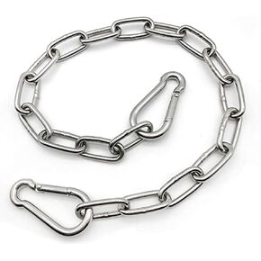 Heavy Duty Stainless Steel Chain 550LB Capacity for Punching Bags Hanging Chair Hammocks Swing Trapeze Yoga