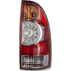 Tail Light Assembly Compatible with 2005-2015 Tacoma Tail Lights Rear Brake Lamps Replacement Taillights w/Bulbs and Wiring Harness, Passenger and Driver Side