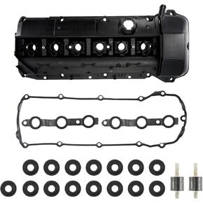 PHILTOP V202765 Engine Valve Cover Compatible with X5 535i 535i xDrive X3 335i X6 335i xDrive 435i 435i xDrive M235i 640i X4 135i X1 535i GT 640i, Valve Covers Kit w/Gaskets & Bolts