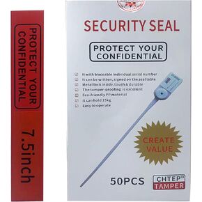 8.3inch Tamper Evident sealNylon Security seal Safety cable ties(Serial number 1.49 * 8.3inch Signable 50PCS)