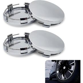 4 PCS Car Wheel Hub Center Cap, 2.36" OD 2.2" ID Wheel Hub Modification Decoration, Rust-Proof Durable Snap-in Anti-Falling Fastening Installation Accessories, Suitable for Most Cars (Black)