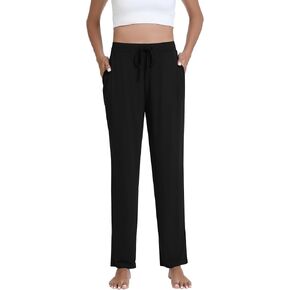 WiWi Pajama Pants for Women Soft Viscose from Bamboo Comfortable Pj Bottoms with Drawstring S-XXL
