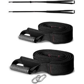 Sled Pulling Handle Straps - Total-Body Resistance Training Straps with Handles, Padded Arm and Shoulder Support, Heavy-Duty 9.8ft Straps for Athletes, Football, Sprinting, Gym Workouts