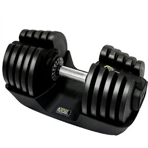 Quick adjustable dumbbell 88LBS 40KG Black Anti slip metal handle 1pcs 16 in 1 Strength Training and Fitness Workouts with free weight adjustment Suitable for Home Gym Space saver