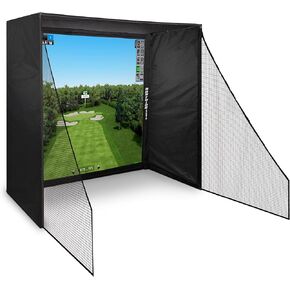 Golf Simulator Cage with Impact Netting and All Poles