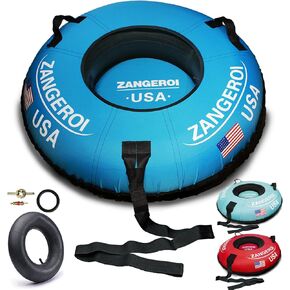 Snow Tube Snow Tubes for Sledding Heavy Duty Kids 47 inch Snow Sleds for Kids and Adult Heavy Duty Snow Tube Sleds for Adults Inflatable Snow Tube for Kids with Snow Tube Cover