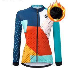 UGLY FROG Cycling Bike Jersey for Women Winter Thermal Running Fleece Reflective