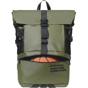 Basketball Backpack Large with Shoe & Laptop Compartment - Versatile Bag, Soccer, Football and Travel - (Green Military)