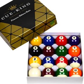 Pool Balls, Billiard Balls, Grade AA, 2-1/4" Regulation Size, Billiard Ball Set, Pool Table Balls, Pool Ball Set, Bolas De Billar, Premium Pool Balls