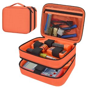 Steadtep Travel Case Bag Compatible with Klein Tools ET310 AC Circuit Breaker, GFCI Outlet & Electrical Test Kit, Home Tester Kit Storage Cover for Digital Multimeter, Clamp Meter and More (Box Only)