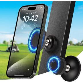 Golf Cart Phone Holder,Golf Cart Accessories,Magnetic Phone Holder for Golf Cart,Golf Accessories for Men,iPhone Magsafe Car Mount,Golf Cart Phone Mount fits EZGO/Club Car/Yamaha/Icon