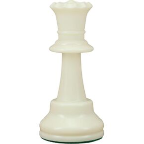 WE Games Replacement Staunton Chess Piece - Dark Queen, Heavy Weighted Tournament Style Plastic Piece with Felt Bottom - Single Replacement for Classic or Decorative Chess Sets