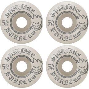 Spitfire Skateboard Wheels Burners 52mm 99A White/Silver