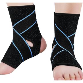 Ankle Brace, 2PCS Ankle Braces for Men & Women, Adjustable Compression Ankle Wrap Support for Ankle Protection, Breathable & Comfortable, Ankle Support Brace for Sprains
