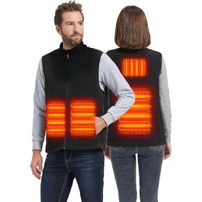 Heated Vest for Men Women, Ultra Thin Carbon Fiber, Heated Jacket for Winter Outdoor, USB Rechargeable (No Battery)