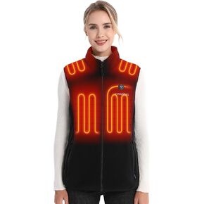 Venustas Women's Heated Vest，Up to 20 Hours Warmth, Heated Fleece Vest with Battery Included