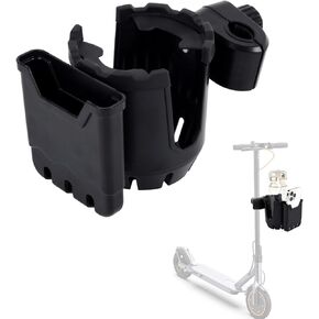 Scooter Cup Holder, Electric Scooter Accessories, Anti-Slip Accessories Fit for Most Scooters, 2-in-1 Drink & Phone Holder Attaches to Scooters and Walkers, Tool Free Installation and Fast Dismounting
