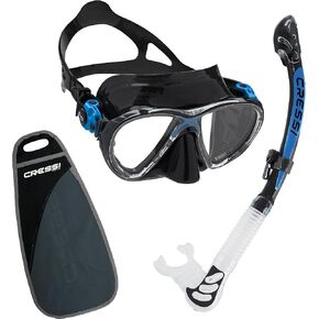 Cressi Big Eyes Evolution Mask and Kappa Ultra Dry Snorkel Combo