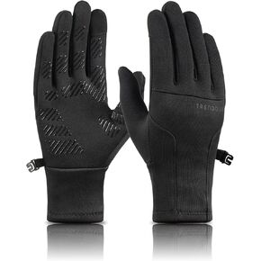 TRENDOUX Gloves for Women Winter Thin Liners Polar Fleece Lined Touchscreen Silicone Grip for Outdoor Sports Cycling Running Hiking