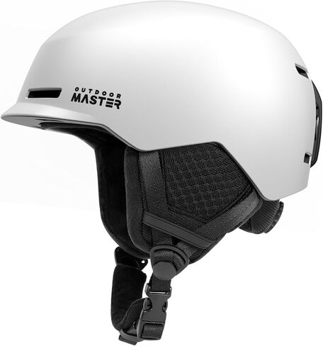 OutdoorMaster Kudu Ski Helmet, Snowboard Helmet for Men & Women - Adjustable Fit, Durable PC Shell & Shock-Absorbing EPS Core - Snow Sport Helmet for Adults & Youth in Saudi Arabia