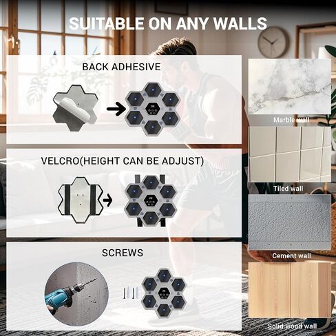 2024 Music Boxing Machine,Wall Mounted Smart Bluetooth Music Boxing Trainer,Workout Punching Equipment for Adults Kids,Perfect for Home,Indoor and Gym,Grey in Saudi Arabia