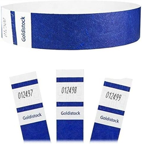 Event Wristbands Select Series Vibrant Aqua Blue 2,000 Count | ¾" Arm Bands | Paper-Like Party Armbands | Wrist Bands in Saudi Arabia