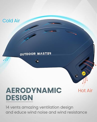 OutdoorMaster MIPS Ski Helmet - Kelvin II MIPS Snow Sport Helmet Snowboard Helmet for Men Women & Youth in Saudi Arabia