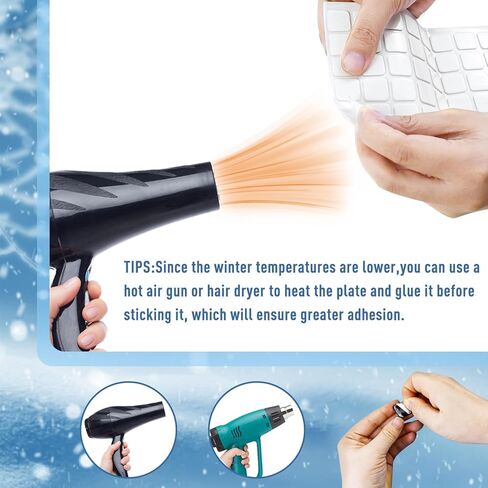 18 قطعة من وسادة ستومب على الجليد على شكل هرم ترصيع على الجليد وقبضة على الجليد ووسادة مضادة للانزلاق وقبضة معدنية على الجليد ووسادة خطوات ذاتية اللصق توفر قبضة إضافية للرجال والنساء في فصل الشتاء على الجليد والتزلج على الجليد in Kuwait